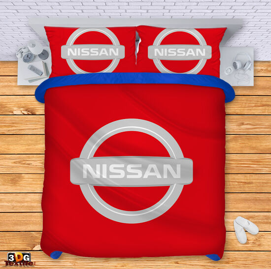 Bed Linen Nissan red