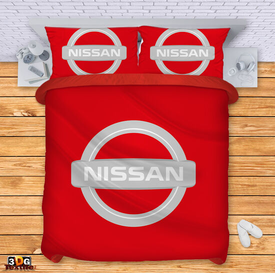 Bed Linen Nissan red