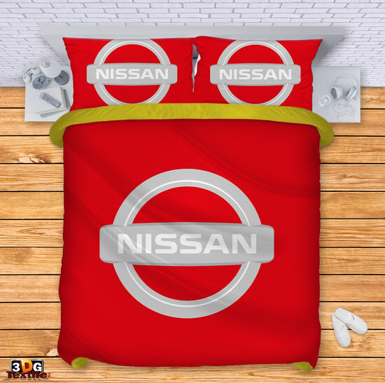Bed Linen Nissan red