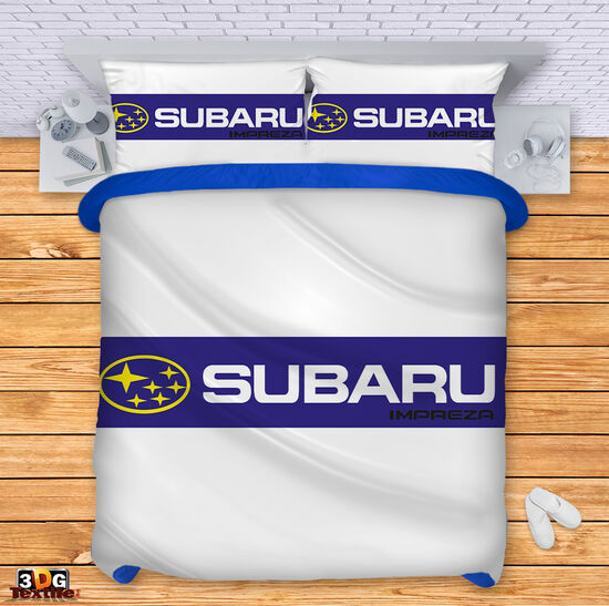 Bed Linen Subaru Impreza white