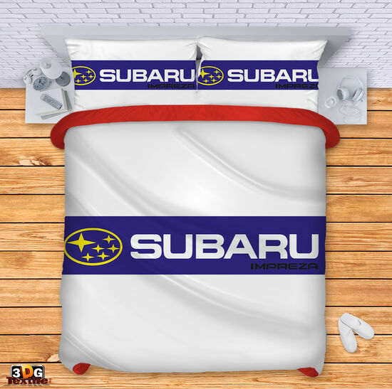 Bed Linen Subaru Impreza white