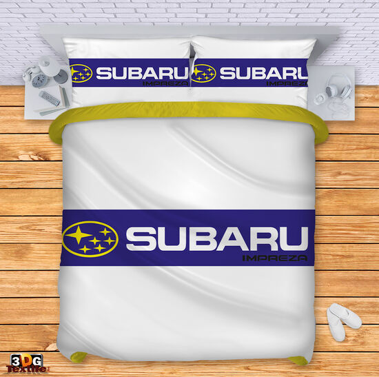 Bed Linen Subaru Impreza white