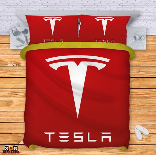 Bed Linen Tesla red