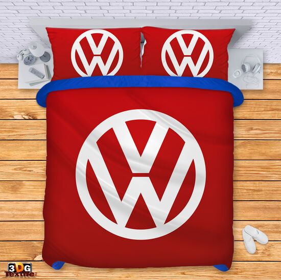Bed Linen Volkswagen red
