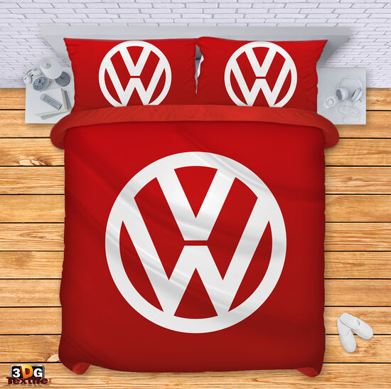 Bed Linen Volkswagen red