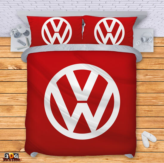 Bed Linen Volkswagen red
