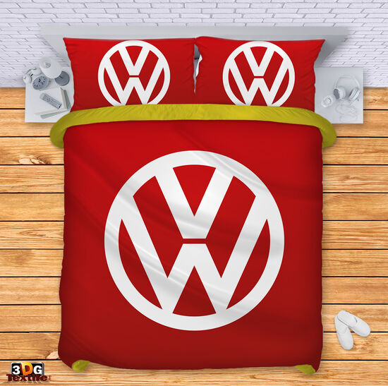 Bed Linen Volkswagen red