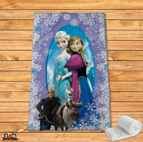Fleece Blanket Frozen purple
