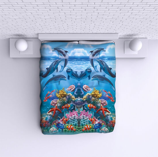 Bed Cover Dolphins