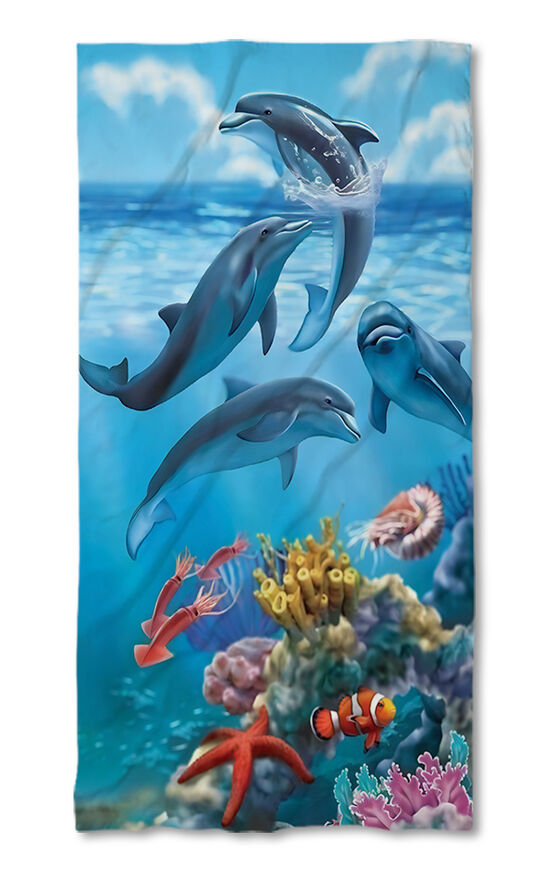 Beach Towel Dolphins