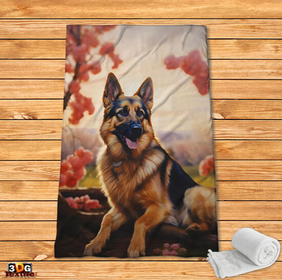 Fleece Blanket German Shepherd 2025