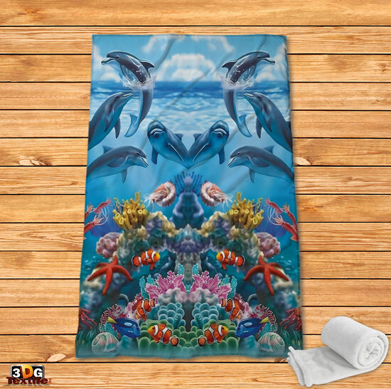 Fleece Blanket Dolphins