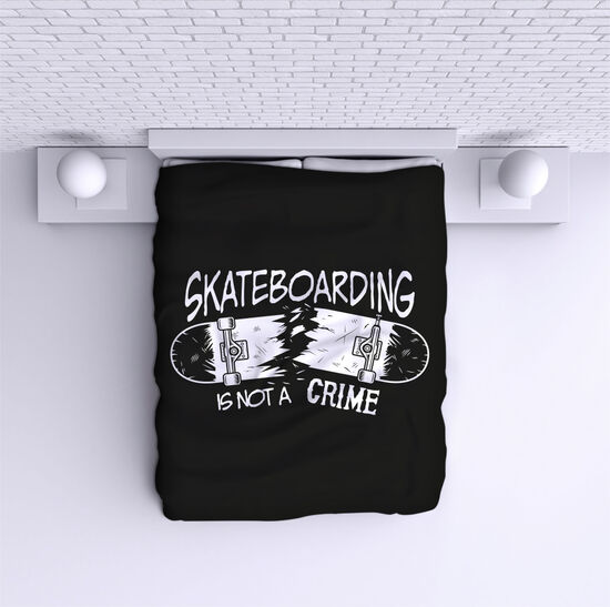 Bed Cover Skateboarding is not a crime