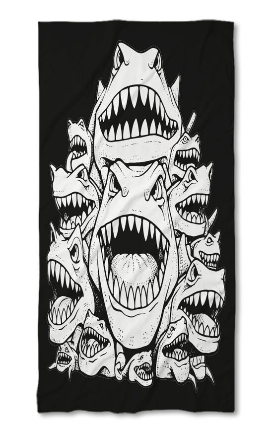 Beach Towel Shark attack