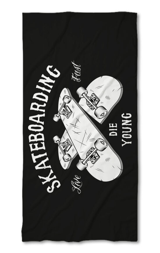 Beach Towel Skateboarding