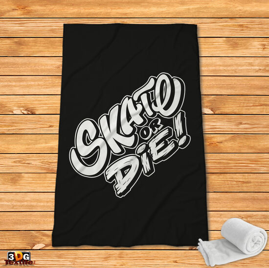 Fleece Blanket Skate or die 2