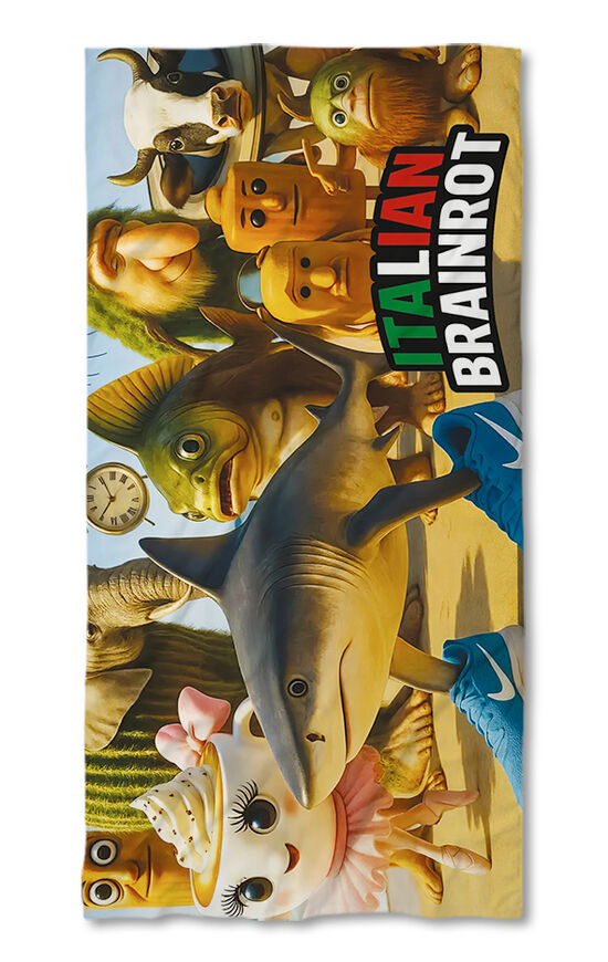 Beach Towel Italian Brainrot