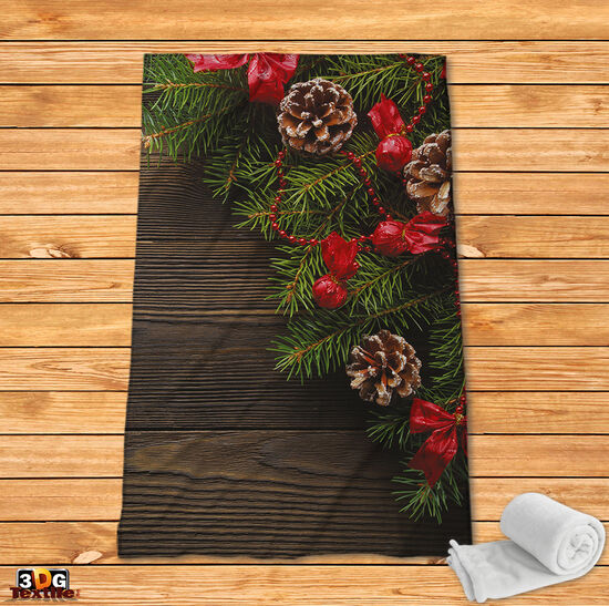 Fleece Blanket Santa Claus 1