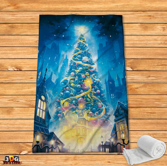 Fleece Blanket Christmas tree