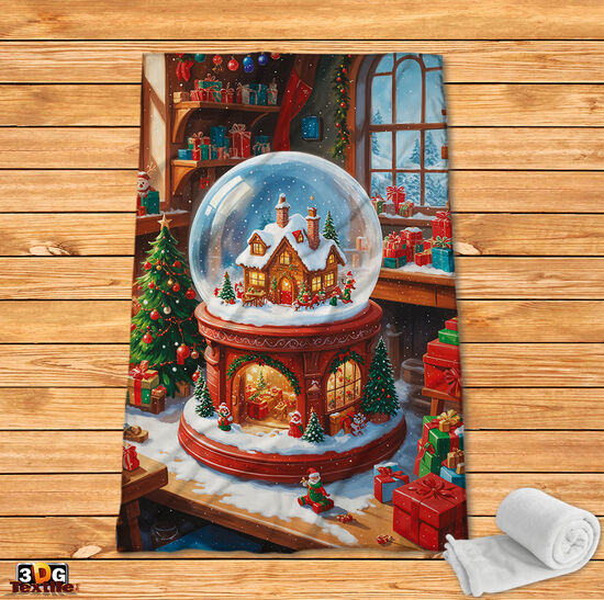 Fleece Blanket Christmas ball