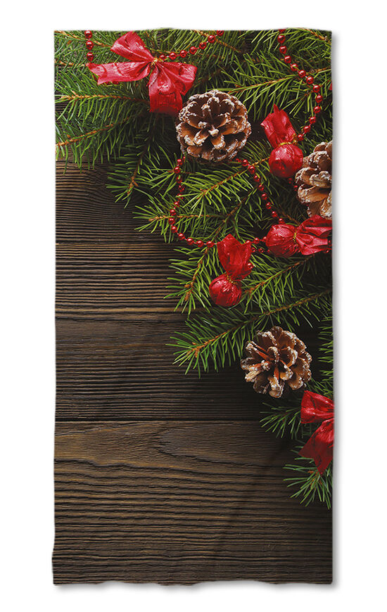 Beach Towel Christmas wreath