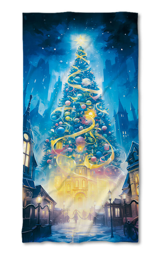 Beach Towel Christmas tree