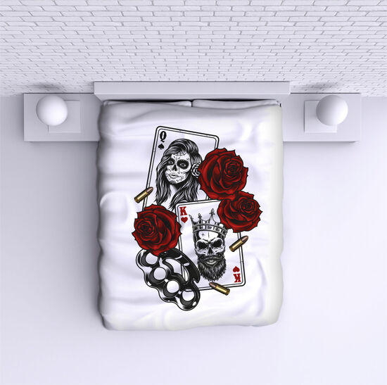 Bed Cover Skull - Cards
