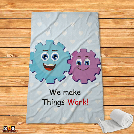 Fleece Blanket Gear Wheel