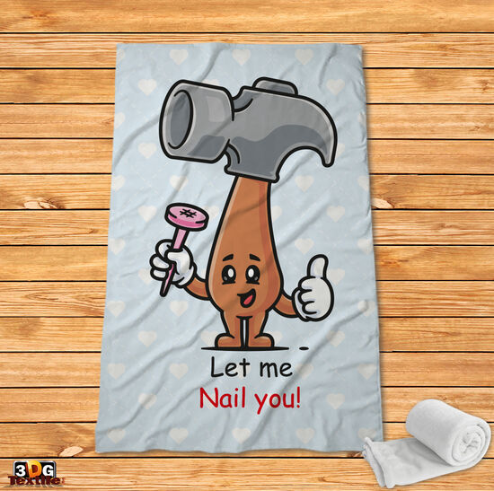 Fleece Blanket Hammar and nail