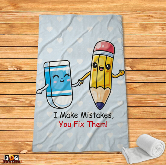 Fleece Blanket Pensil and eraser