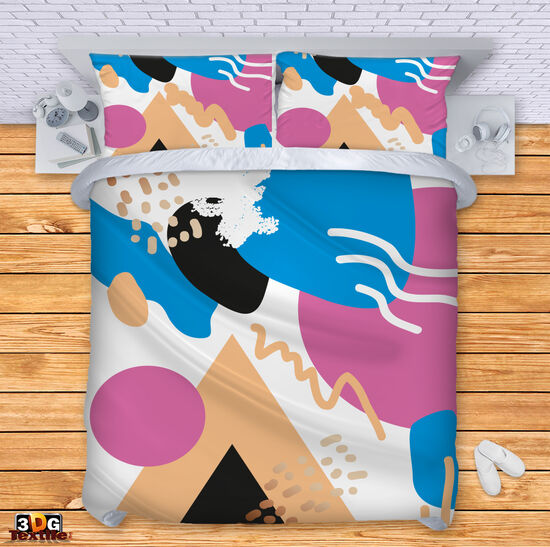 Bed Color Abstract Design