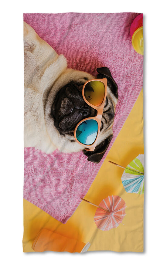 Beach Towel Summer vibes - Dog