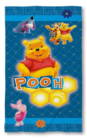 Beach Towel Pooh Blue
