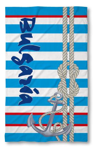 Beach Towel Bulgarian Blue