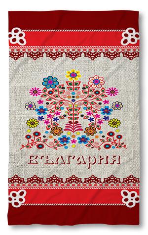 Beach Towel BG folklore red