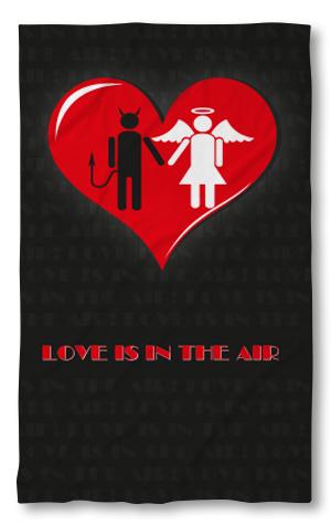 Beach Towel Love is in the air