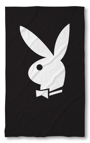 Beach Towel Playboy black