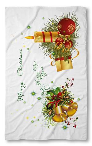 Beach Towel Green Line
