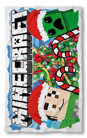 Beach Towel Minecraft Christmas