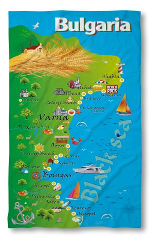 Beach Towel Bulgarian Black Sea