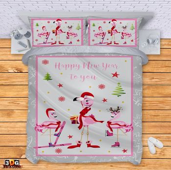 Bed Linen New Year's Flamingo