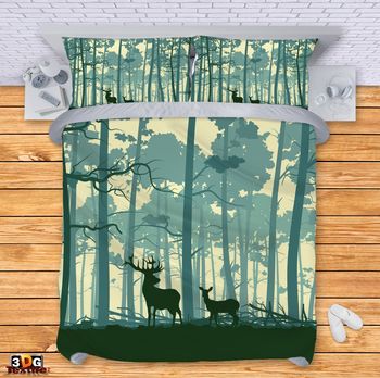 Bed Linen Deer in Forest