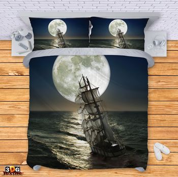 Bed Linen Ship and Moon