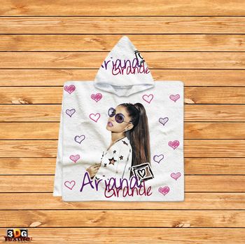 Kids Poncho Towel Ariana Grande