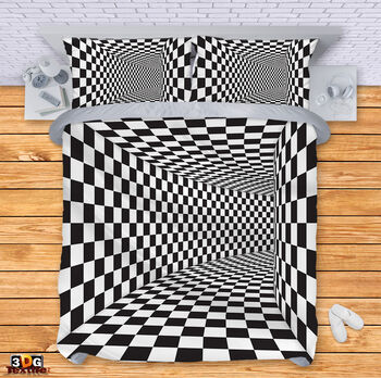 Bed Linen Black and White Illusion 5