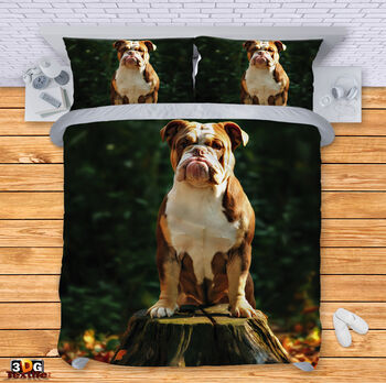 Bed Linen Bulldog in Forest