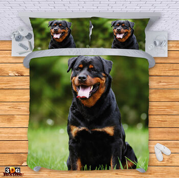 Bed Linen Black Rottweiler