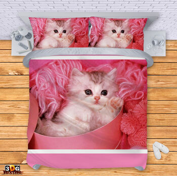 Bed Linen Pink Kitten