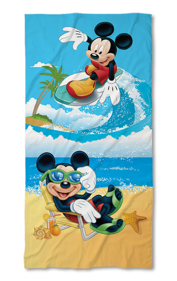 Beach Towel Mickey on beach
