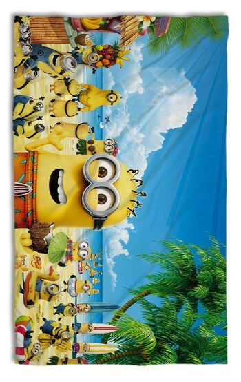 Beach Towel Minions Beach 2